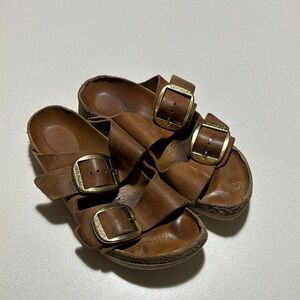 Brown Leather Birkenstocks